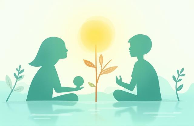 Symbolic illustration representing youth mental wellness